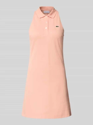 Sukienka polo o kroju slim fit z mieszanki bawełny Lacoste Sport