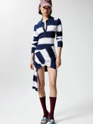Sukienka polo w paski Desigual