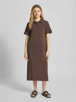Sukienka polo z plisą guzikową model 'Helle' My Essential Wardrobe