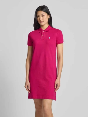 Sukienka polo z wyhaftowanym logo Polo Ralph Lauren