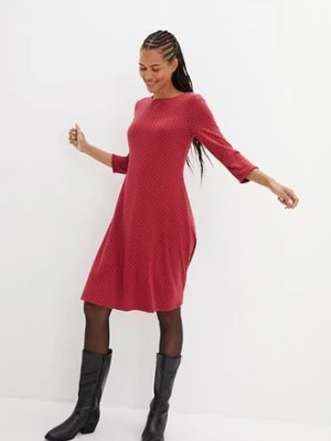 Sukienka Punto di Roma w żakardowy wzór, z materiału z domieszką wiskozy bonprix