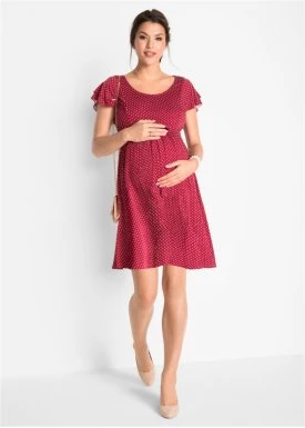 Sukienka shirtowa ciążowa ze zrównoważonej wiskozy bonprix