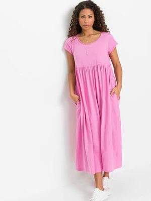 Sukienka shirtowa z bawełny organicznej bonprix