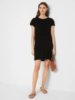Sukienka T-shirtowa z frotte bonprix