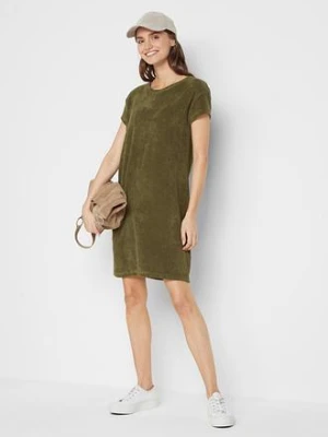 Sukienka T-shirtowa z frotte bonprix