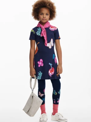 Sukienka Skater w owoce Desigual
