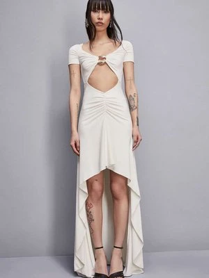 Sukienka skinny o kroju syrenka z szerokim dekoltem PATRIZIA PEPE