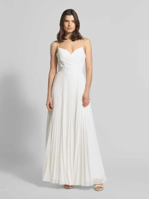 Sukienka ślubna o kroju regular fit z efektem plisowania Hey Kyla