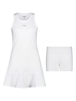 CMP Sukienka sportowa 2w1 w kolorze białym rozmiar: 38