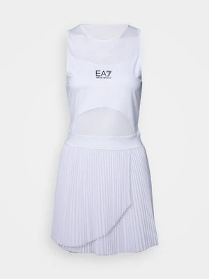 Sukienka sportowa EA7 Emporio Armani biały