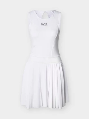 Sukienka sportowa EA7 Emporio Armani biały