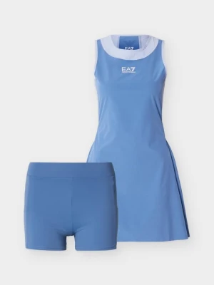 Sukienka sportowa EA7 Emporio Armani niebieski