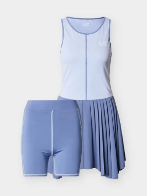 Sukienka sportowa EA7 Emporio Armani niebieski