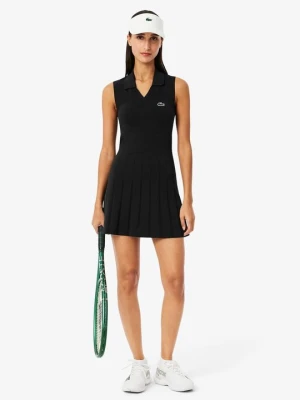 Sukienka sportowa Lacoste czarny