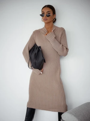 Sukienka Sweterkowa Beżowa Nella ClothStore