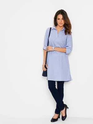 Sukienka szmizjerka z czystej bawełny bonprix