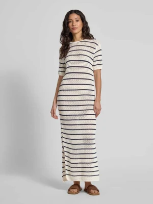 Sukienka szydełkowa o kroju regular fit z mieszanki bawełny Tommy Hilfiger