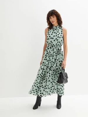 Sukienka szyfonowa z połyskiem bonprix