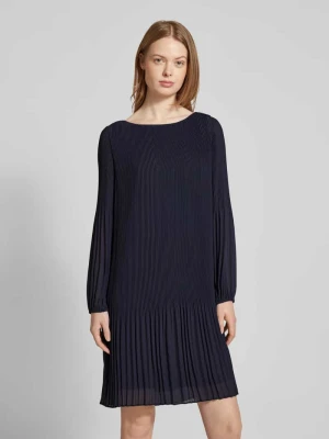 Sukienka szyfonowa o kroju relaxed fit z plisami s.Oliver BLACK LABEL