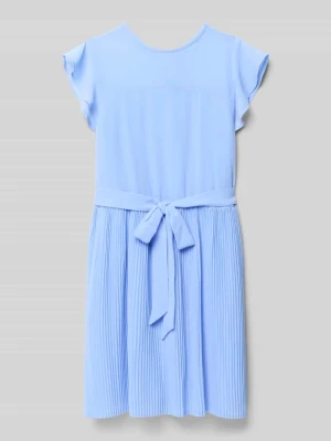 Sukienka szyfonowa o lejącym kroju z plisowaniem s.Oliver RED LABEL