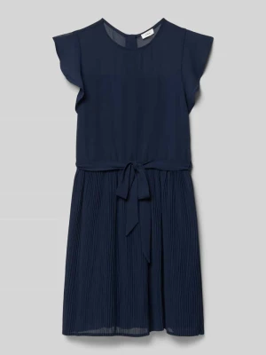 Sukienka szyfonowa o lejącym kroju z plisowaniem s.Oliver RED LABEL