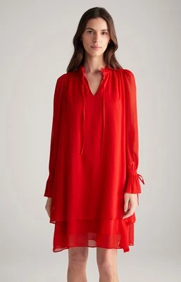 Sukienka szyfonowa w kolorze czerwonym Joop