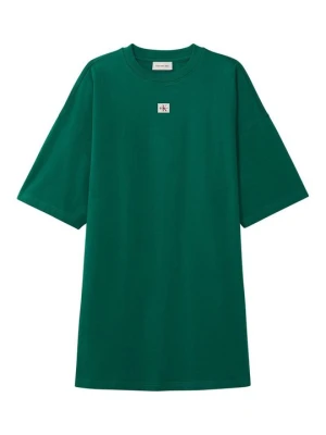 Sukienka T-shirt Calvin Klein Jeans zielony