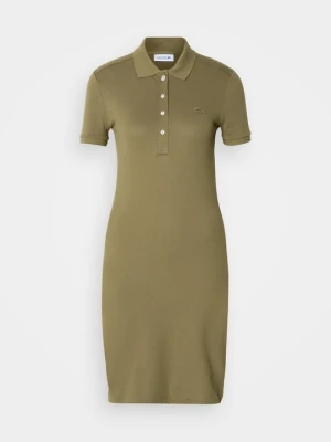 Sukienka T-shirt Lacoste oliwkowy