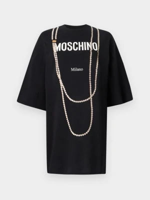 Sukienka T-shirt MOSCHINO czarny