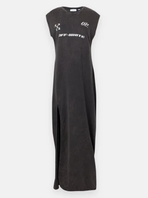 Sukienka T-shirt Off White antracytowy