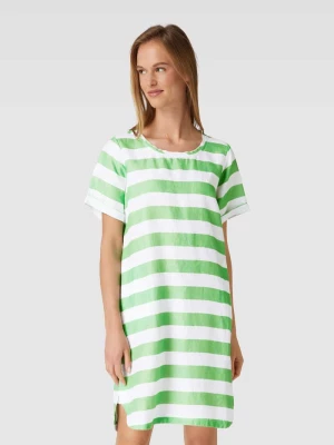 Sukienka T-shirtowa o długości do kolan z blokowymi pasami Frogbox