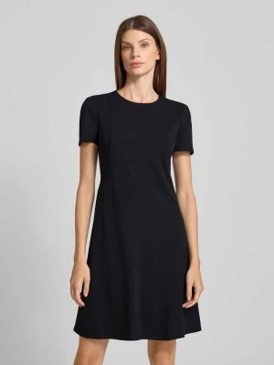Sukienka T-shirtowa o kroju scuba fit z wszytym zamkiem błyskawicznym model ‘Flare’ Calvin Klein Womenswear