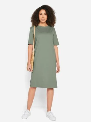 Sukienka T-shirtowa oversized (2 szt.), z czystej bawełny bonprix