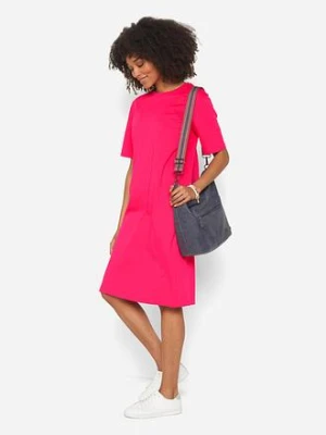 Sukienka T-shirtowa oversized (2 szt.), z czystej bawełny bonprix