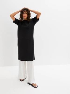 Sukienka T-shirtowa oversized (2 szt.), z czystej bawełny bonprix