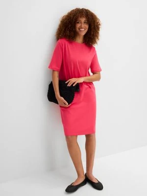 Sukienka T-shirtowa oversized (2 szt.), z czystej bawełny bonprix