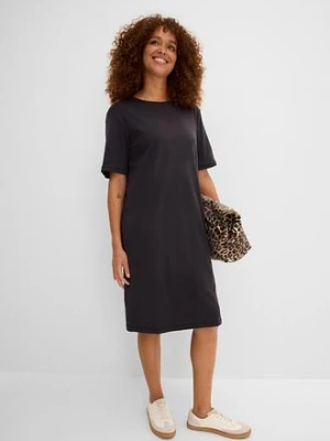 Sukienka T-shirtowa oversized (2 szt.), z czystej bawełny bonprix