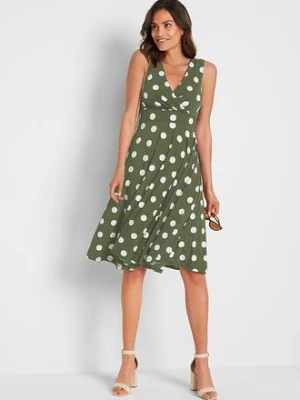 Sukienka T-shirtowa w kropki bonprix