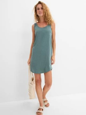 Sukienka T-shirtowa z bawełny z koronką bonprix