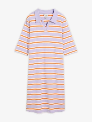 Sukienka T-shirtowa z czystej bawełny organicznej BonPrix pomarańczowy