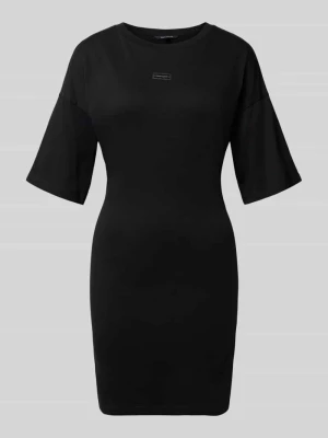 Sukienka T-shirtowa z okrągłym dekoltem i rękawem o dł. 1/2 Armani Exchange