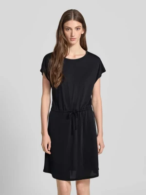 Sukienka taliowana o długości do kolan z mieszanki wiskozy model ‘HANNAH’ Only