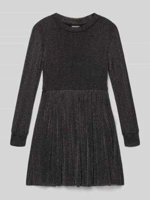 Sukienka taliowana z długim rękawem i efektowną przędzą s.Oliver RED LABEL