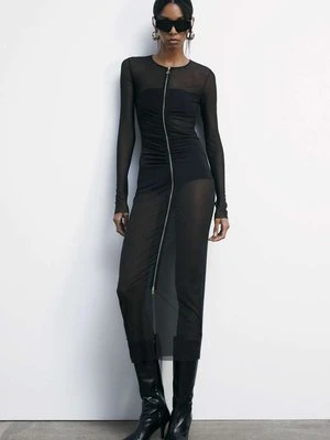 Sukienka tiulowa midi z zapięciem na zamek PATRIZIA PEPE