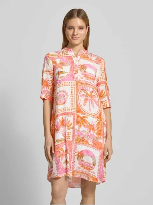 Sukienka tunikowa do kolan z wiskozy Emily Van den Bergh