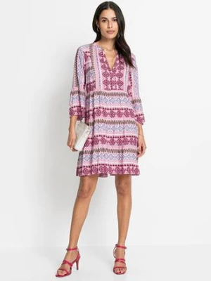 Sukienka tunikowa z lejącej wiskozy bonprix