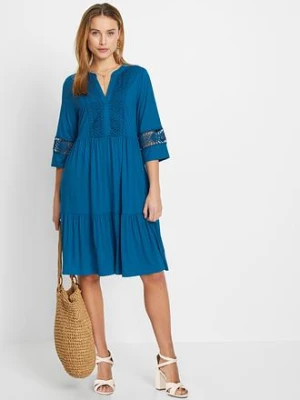 Sukienka tunikowa z miękkiej wiskozy bonprix