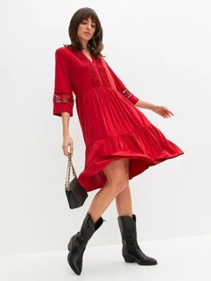 Sukienka tunikowa z miękkiej wiskozy bonprix