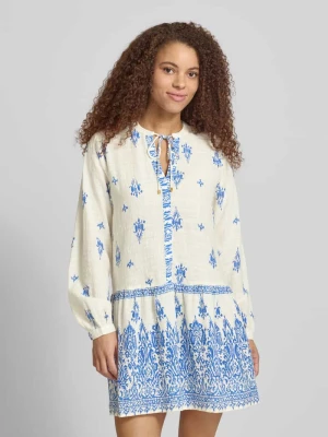 Sukienka tunikowa z mieszanka bawełny i wiskozy model 'ALMA' Only