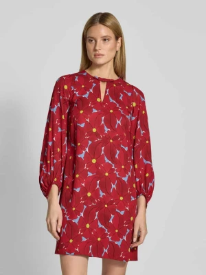 Sukienka tunikowa z wiskozy z wycięciem w kształcie łezki LUISA CERANO